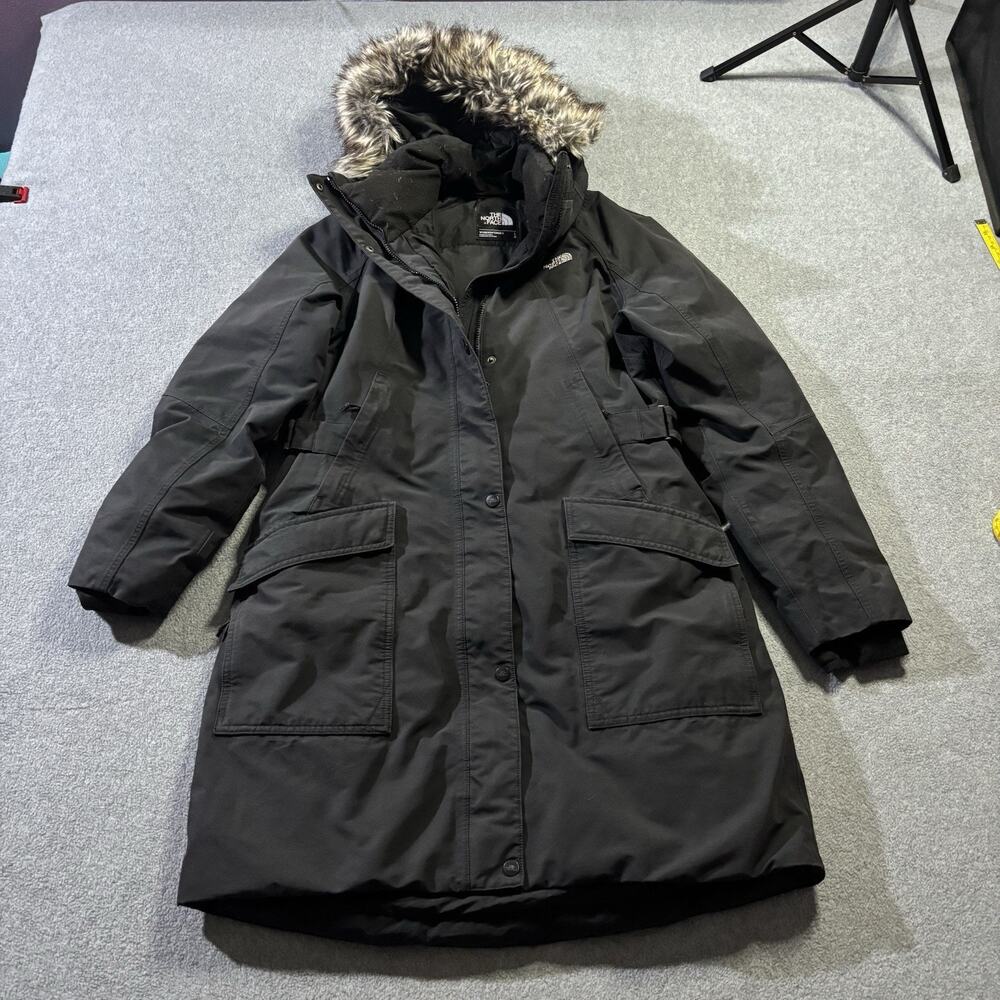 The North Face Women's Outer Boroughs Parka Coat L Black Down NF0A35BP